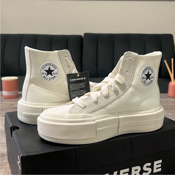 Converse All Star Platform High Tops - Cream - Picture 11 of 11